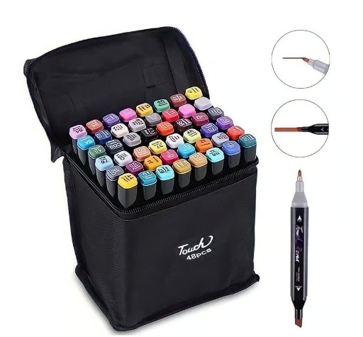 Vista 3 de MARCADORES DOBLE PUNTA - CANTI: 80 PIEZAS